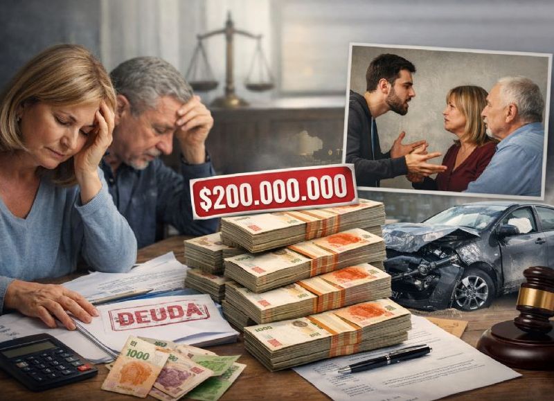 Una mujer enfrenta una deuda millonaria por ser garante del auto de su hijo